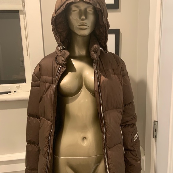 J. LINDBERG HOODED WINTER DOWN PUFFER JACKET Med - Picture 12 of 14